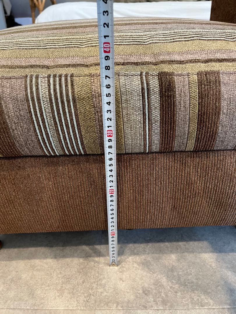 ストライプデザイン 1人掛けソファ