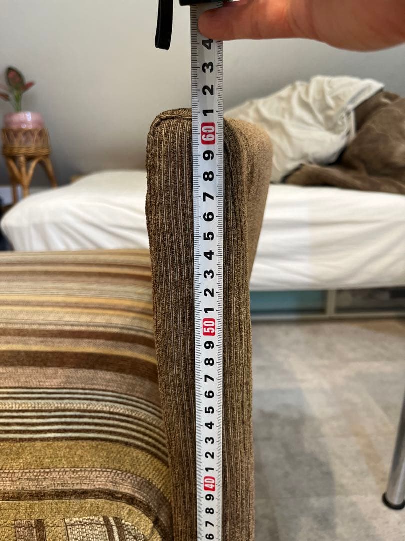 ストライプデザイン 1人掛けソファ