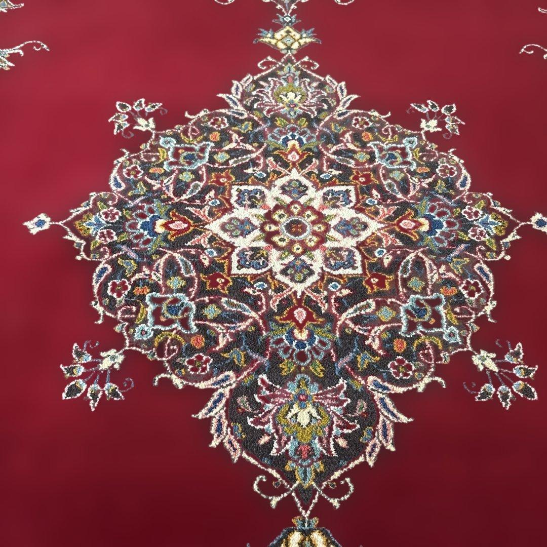 ペルシャ赤い絨毯、カーペット　大きい