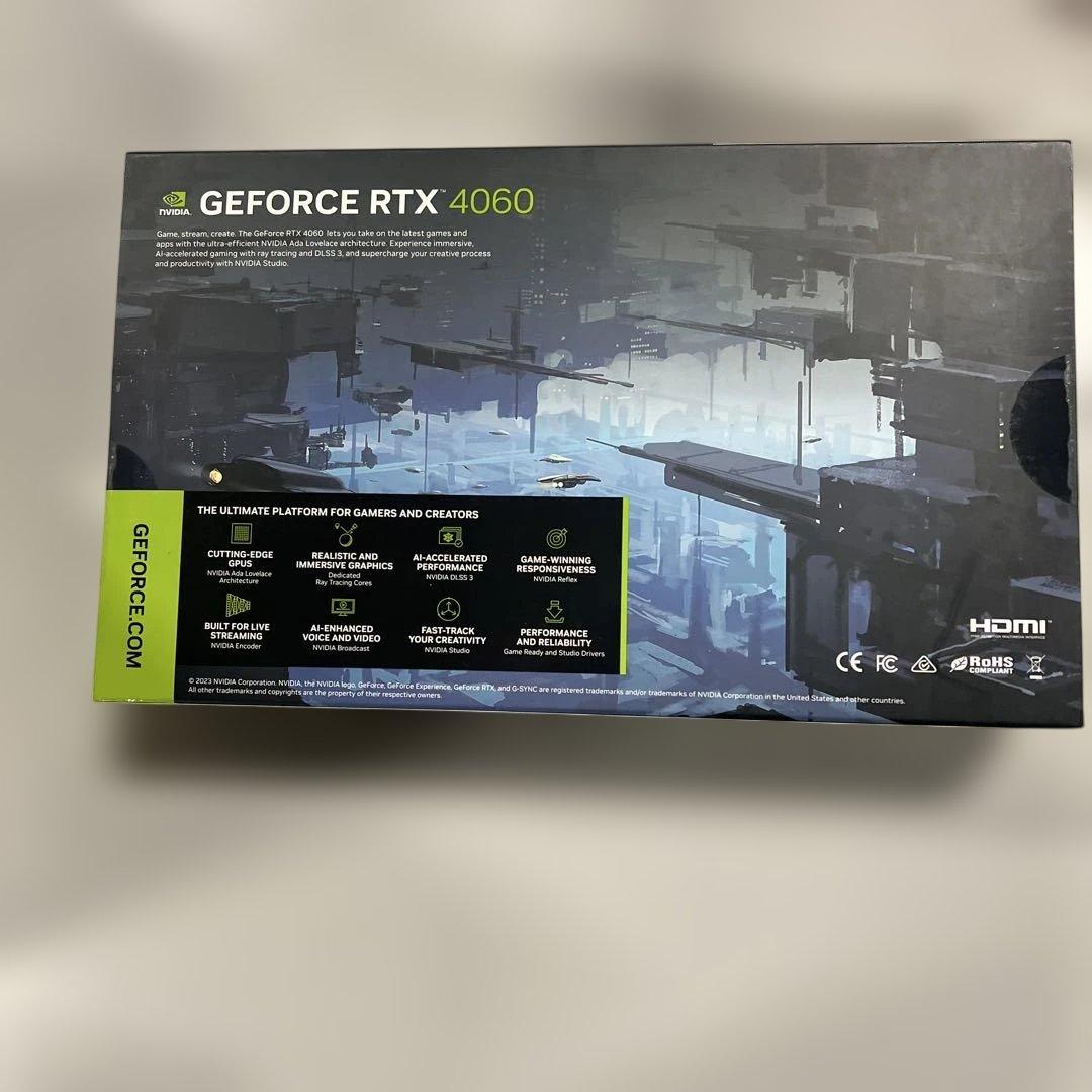 玄人志向NVIDIA RTX4060 搭載 グラフィックボード