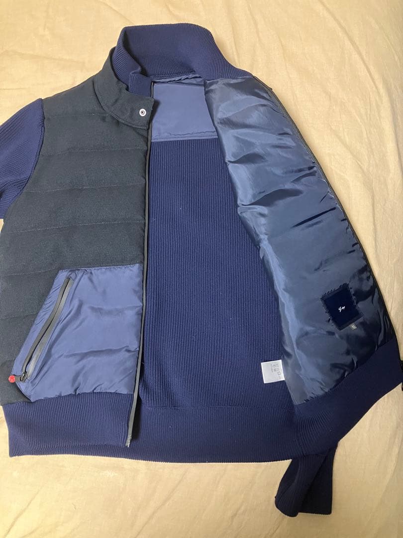 【美品】g-stage ネイビー ダウンジャケット メンズ