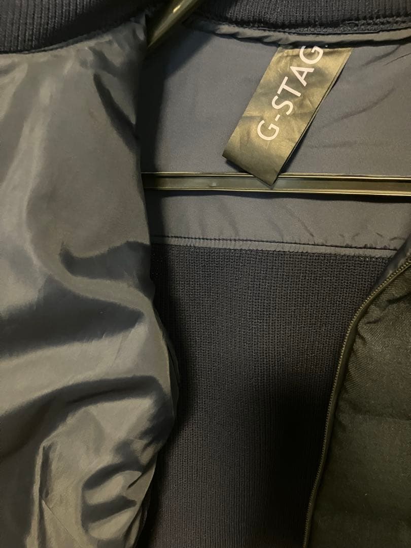 【美品】g-stage ネイビー ダウンジャケット メンズ