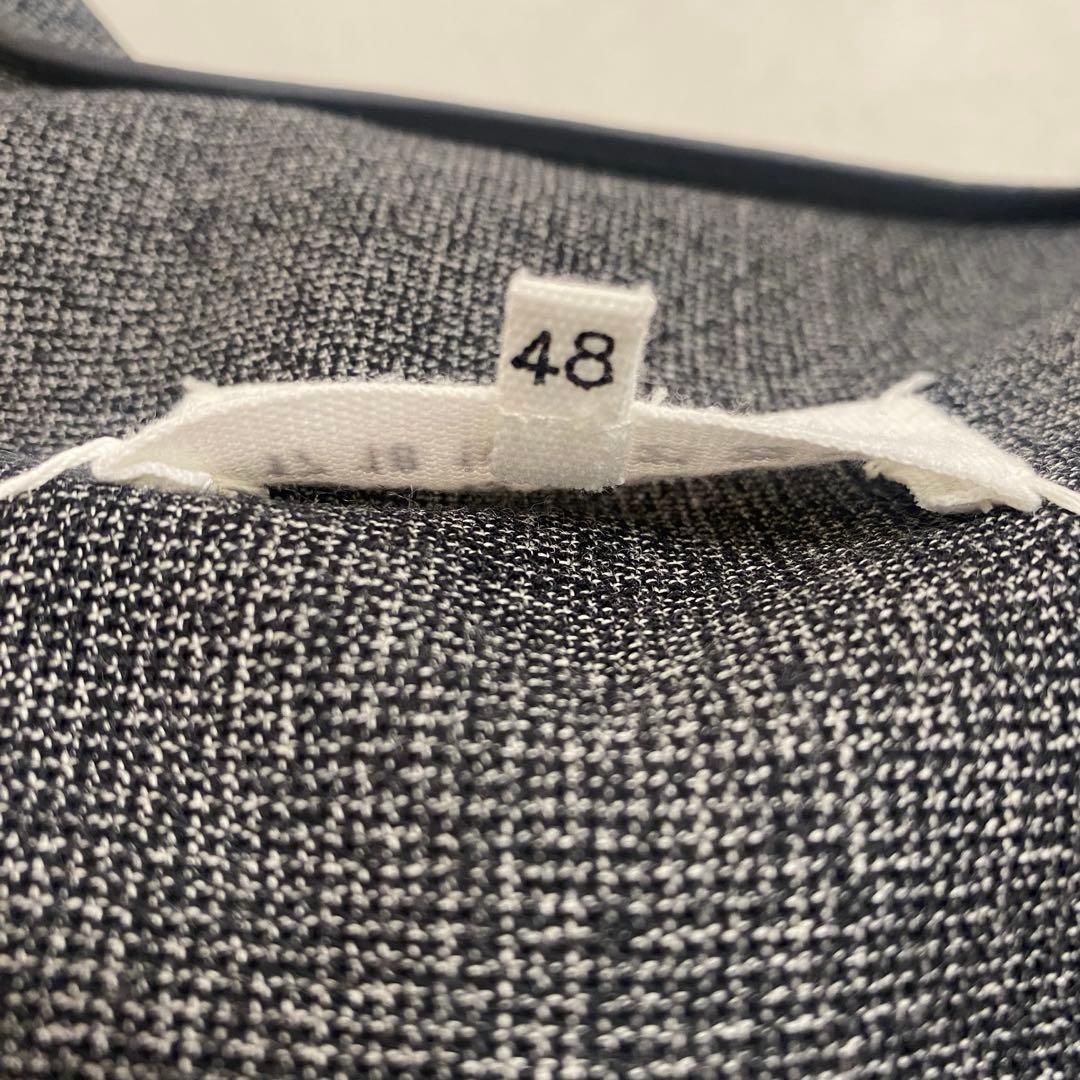 【美品】Maison Margiela 10 ノーカラージャケット グレー 48