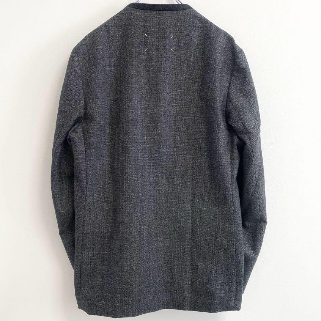 【美品】Maison Margiela 10 ノーカラージャケット グレー 48