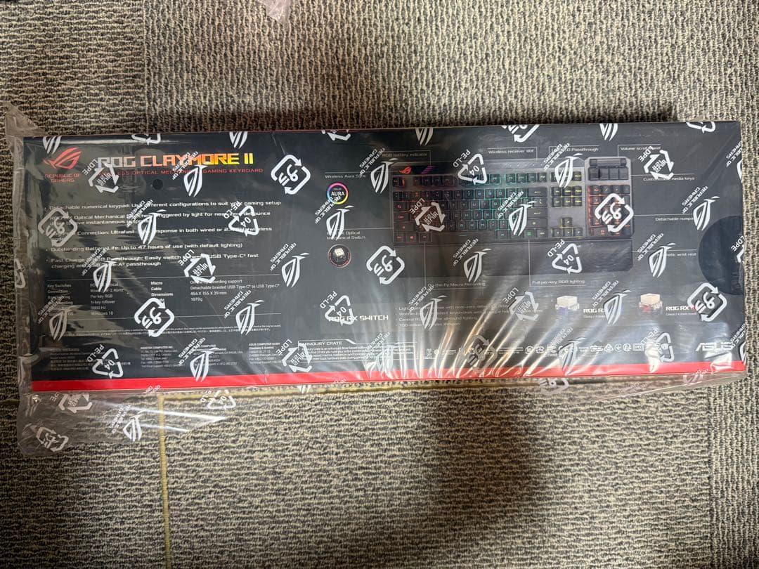 ROG CLAYMORE II RGBキーボード 本体