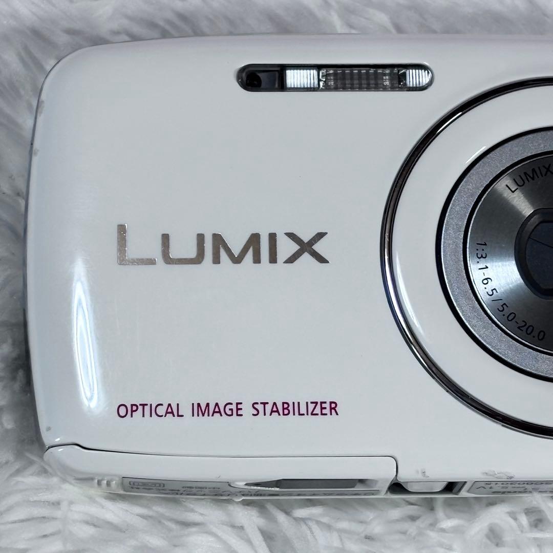 パナソニック LUMIX DMC-S1 ホワイト コンデジ 動作品