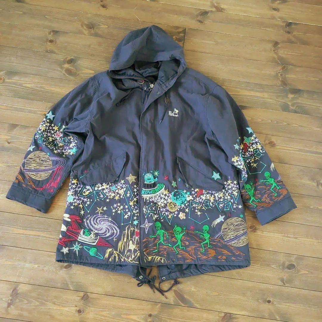 ゴースローキャラバン Go Slow Caravan モッズコート 宇宙柄