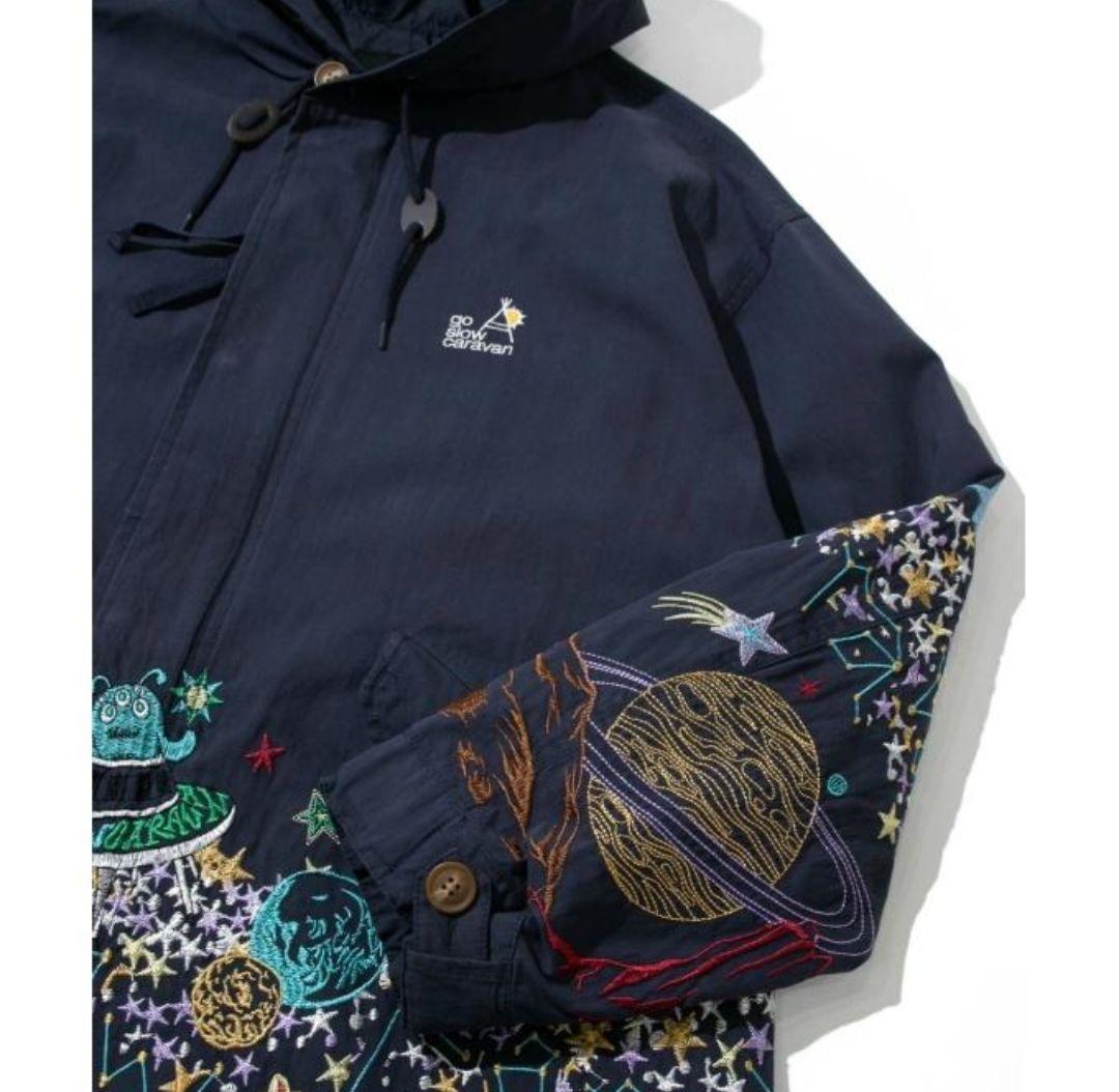 ゴースローキャラバン Go Slow Caravan モッズコート 宇宙柄