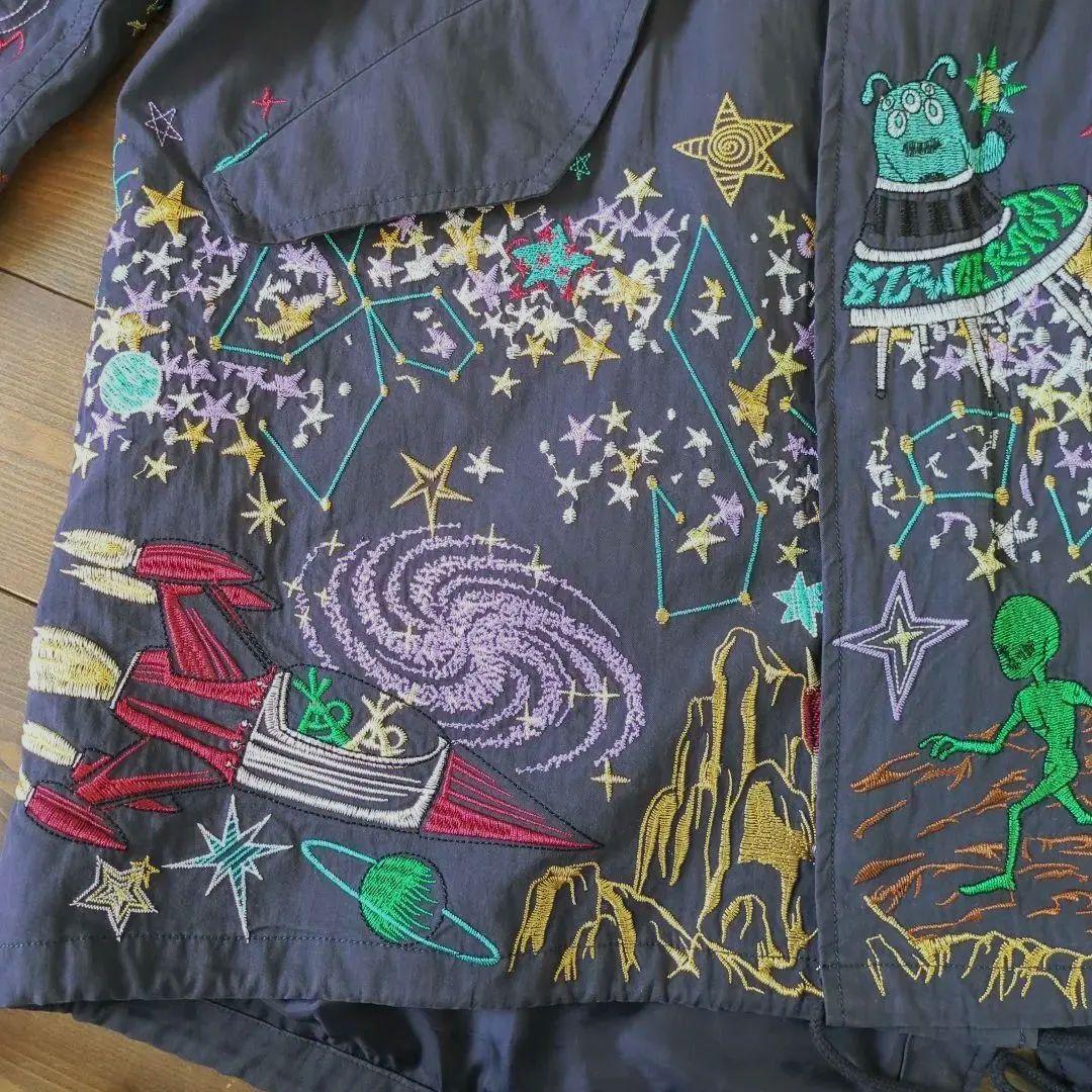 ゴースローキャラバン Go Slow Caravan モッズコート 宇宙柄