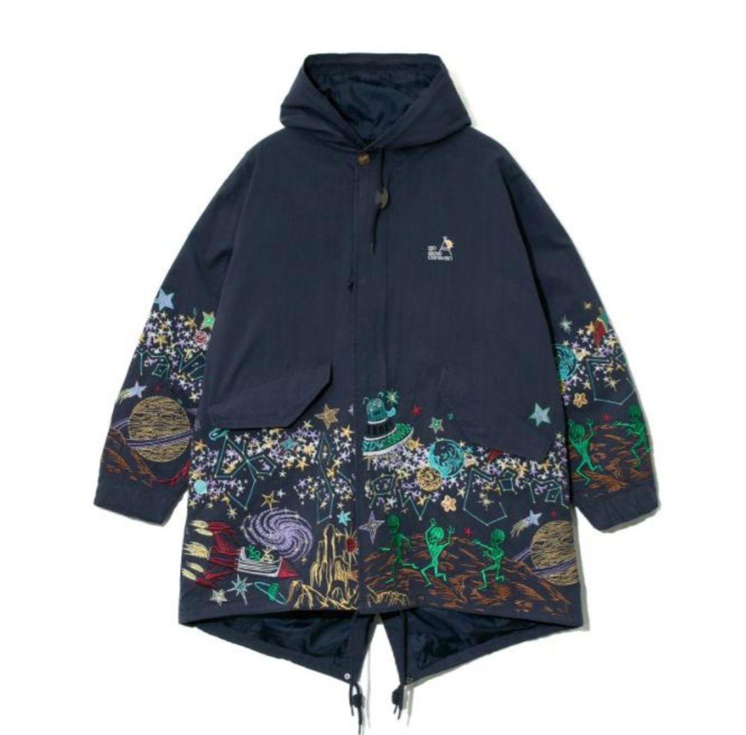 ゴースローキャラバン Go Slow Caravan モッズコート 宇宙柄