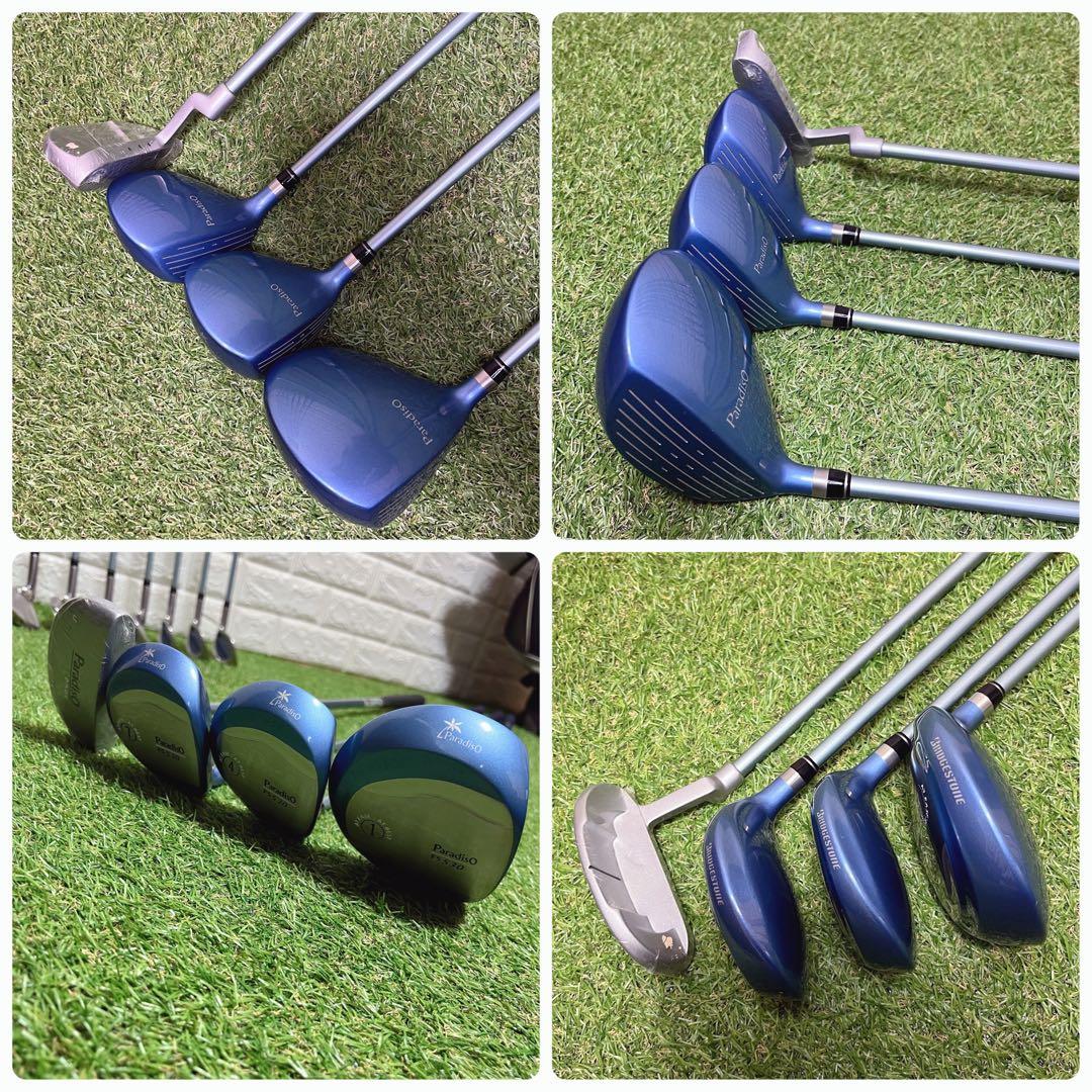 極美品 PARADISO 可愛い水色 レディースゴルフクラブ豪華11本セット
