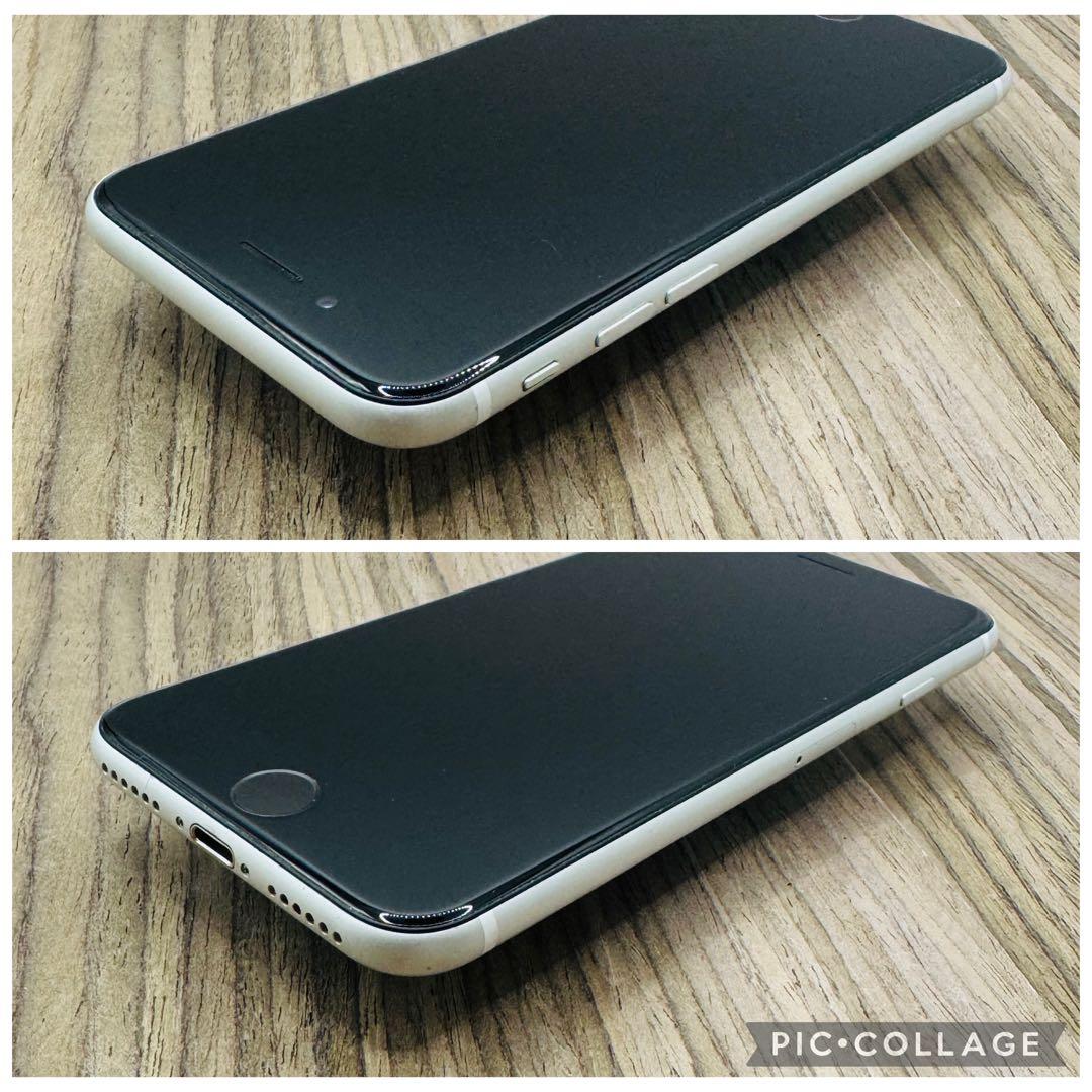 【美品】iPhoneSE2 ホワイト 256GB SIMフリー【新品大容量電池】