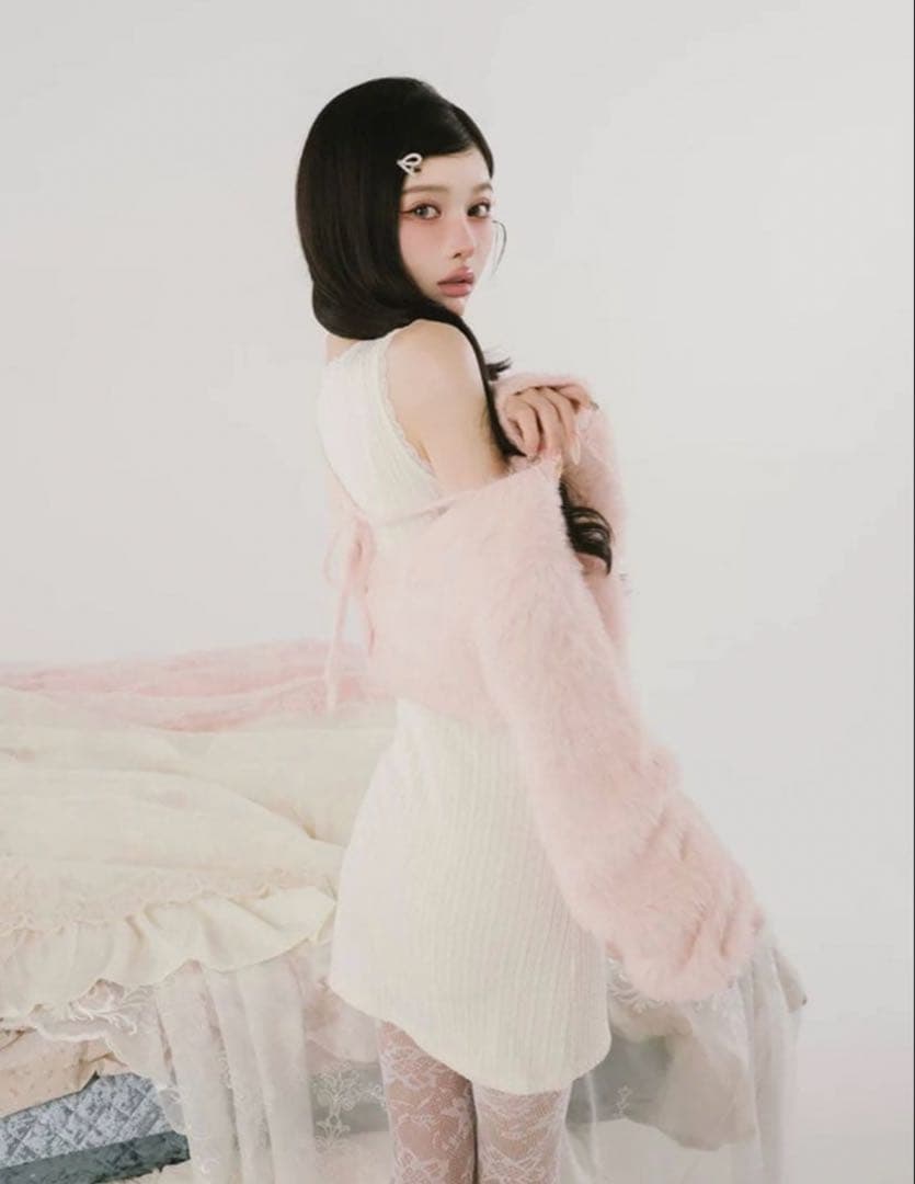 ケーブルニットソーセットミニワンピース ダーリッチ IVO　Darich