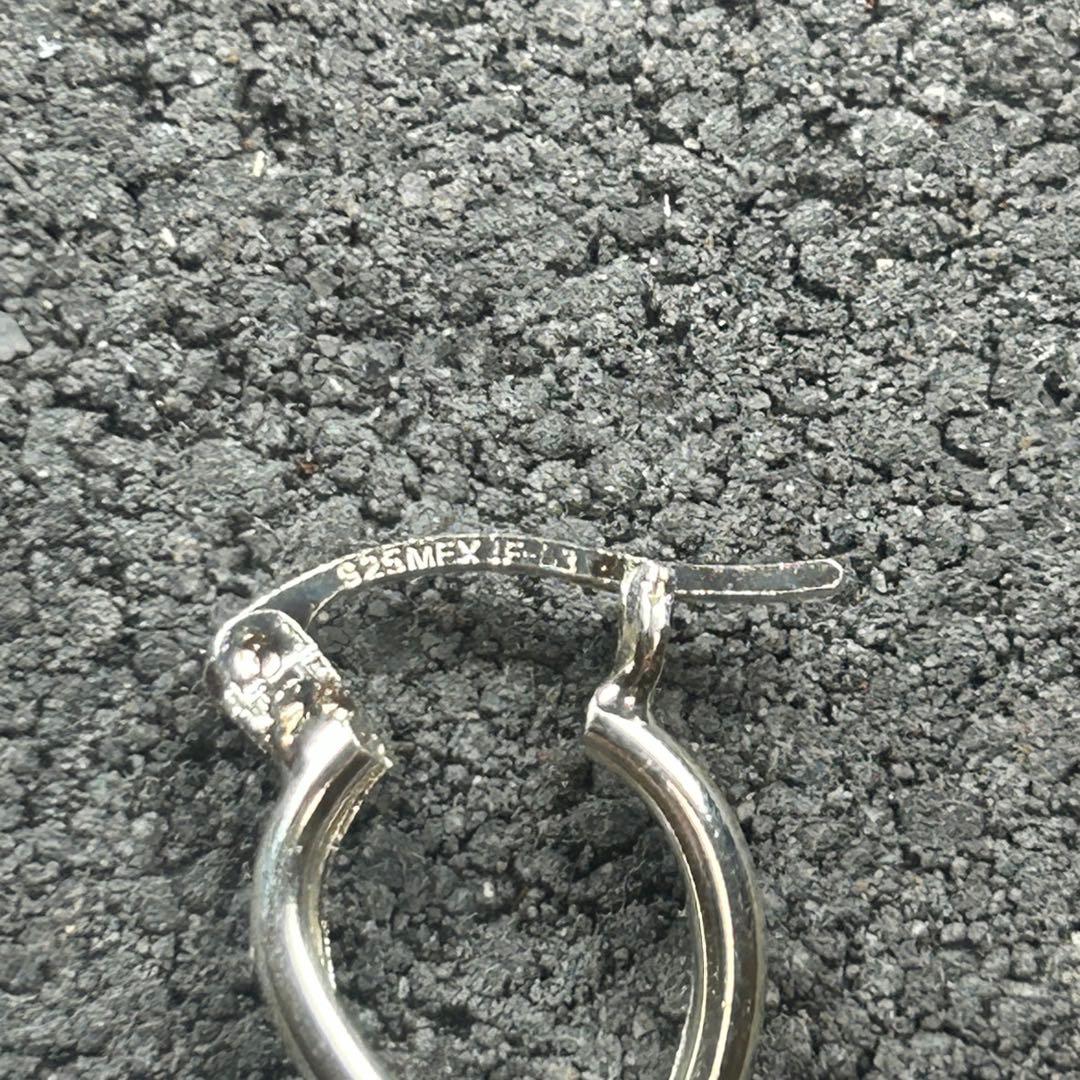 メキシコ タスコ製 TAXCO シルバー925 八の字デザインピアス/軽研磨仕上