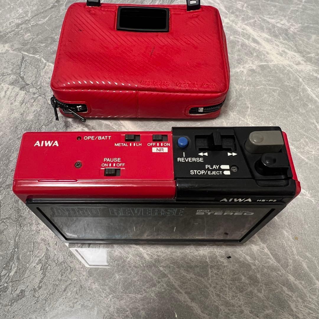 希少　AIWA HS-P2 ステレオカセットプレーヤー ベッド
