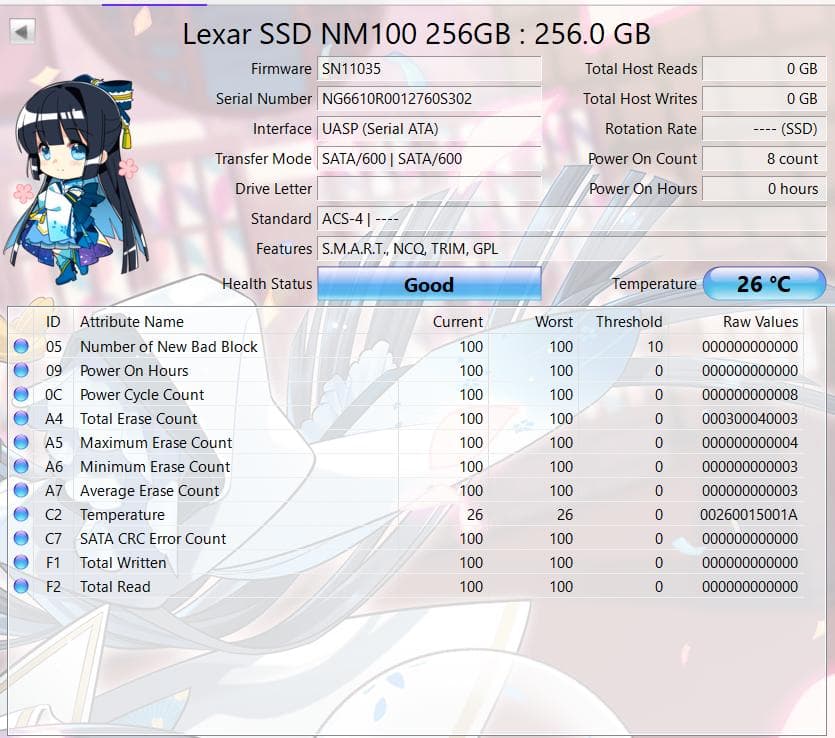 開封未使用 Lexar M.2-2280 SATA-SSD 5個セット