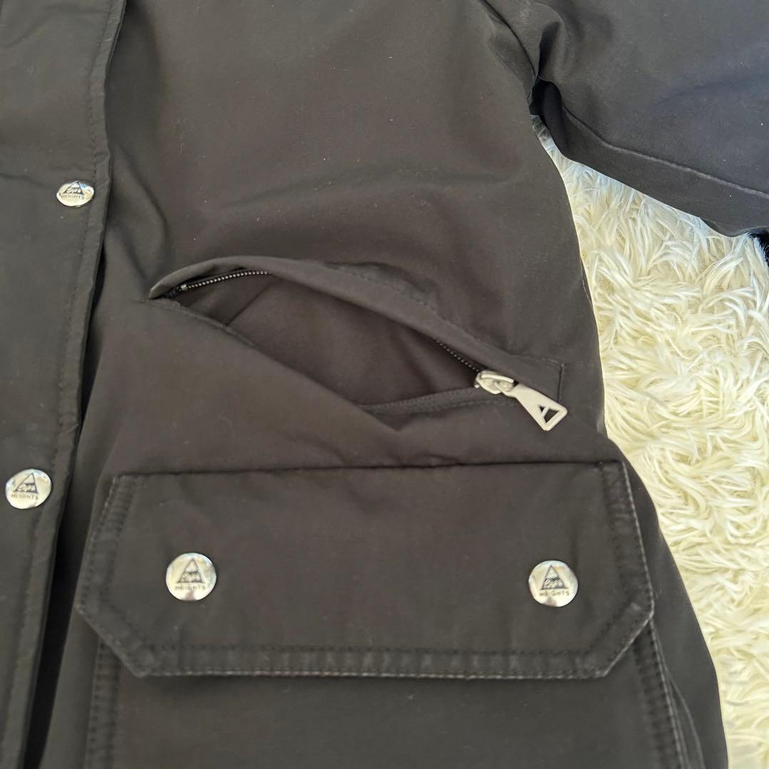 ケープハイツ　ブライトウッド　ファー　ダウンジャケット　コート　混紡生地