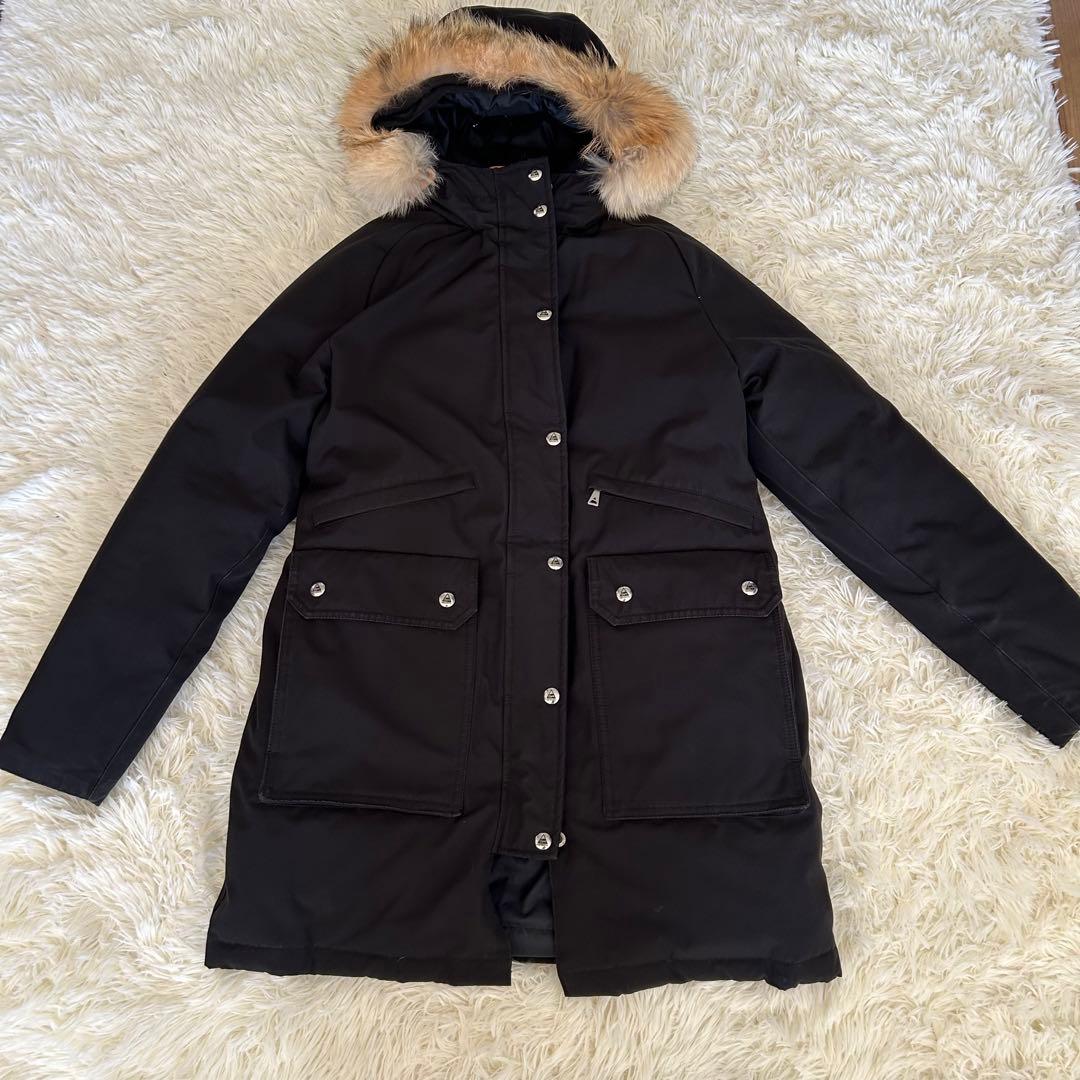 ケープハイツ　ブライトウッド　ファー　ダウンジャケット　コート　混紡生地