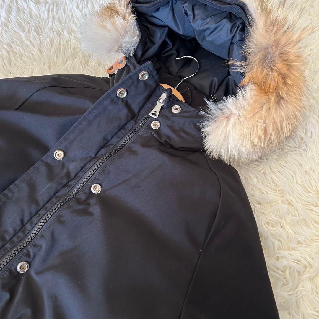 ケープハイツ　ブライトウッド　ファー　ダウンジャケット　コート　混紡生地