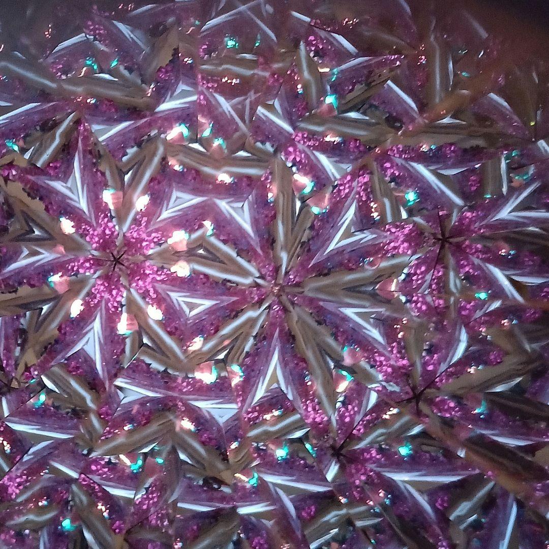 ＊「ペット、喫煙者無し」　万華鏡ステンドグラス　ガラス製カレイドスコープ