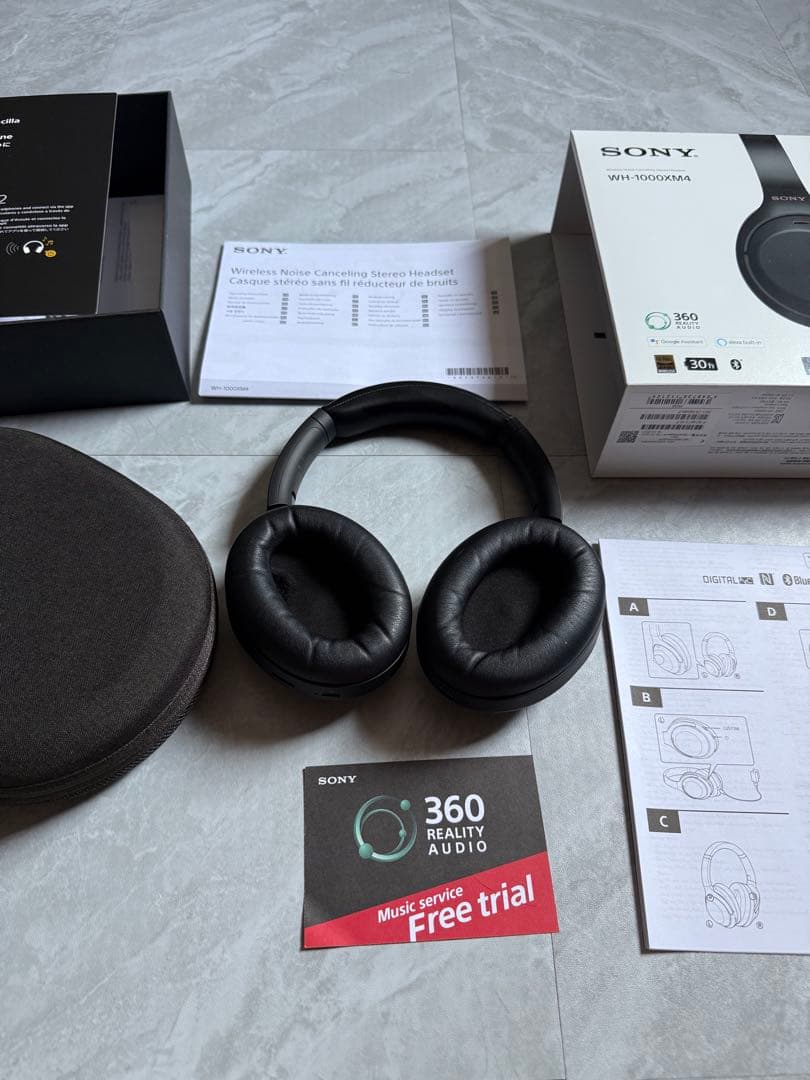 【美品】SONY WH-1000XM4 ワイヤレスヘッドホン ブラック