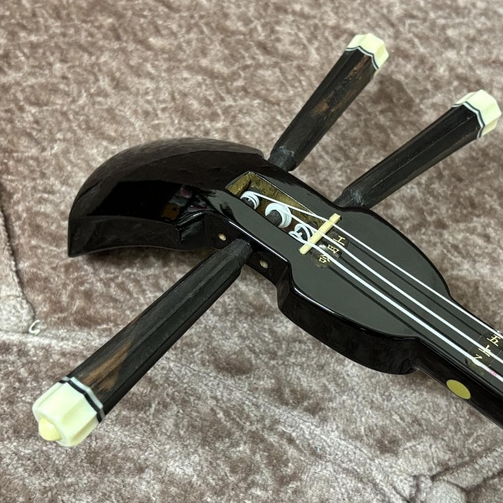 美品 沖縄 三線 初心者向け 人工皮革 ケース付