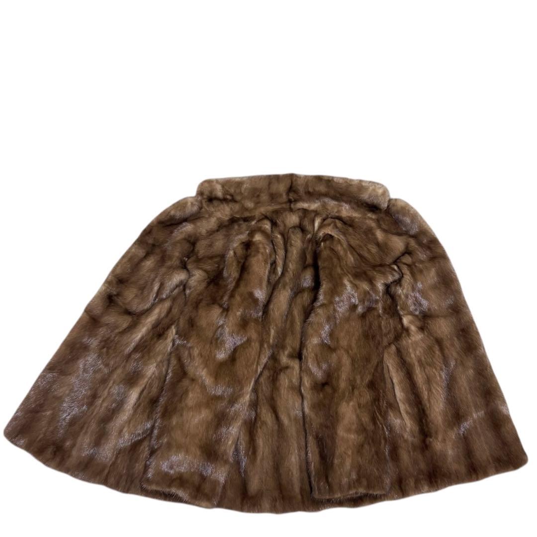 【美品】MINKFUR ミンクファー/本毛皮/デミバフミンク/ファーコート