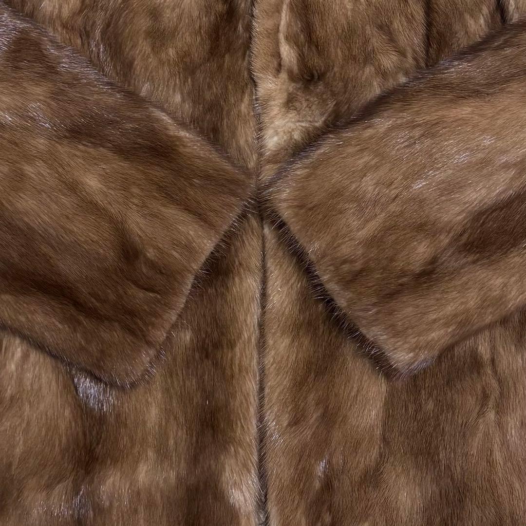 【美品】MINKFUR ミンクファー/本毛皮/デミバフミンク/ファーコート