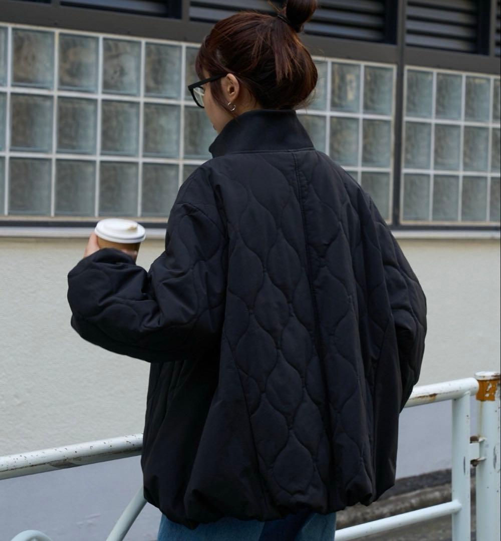 チャオパニックティピー　切り替えキルティングスタンドカラーバルーンブルゾン