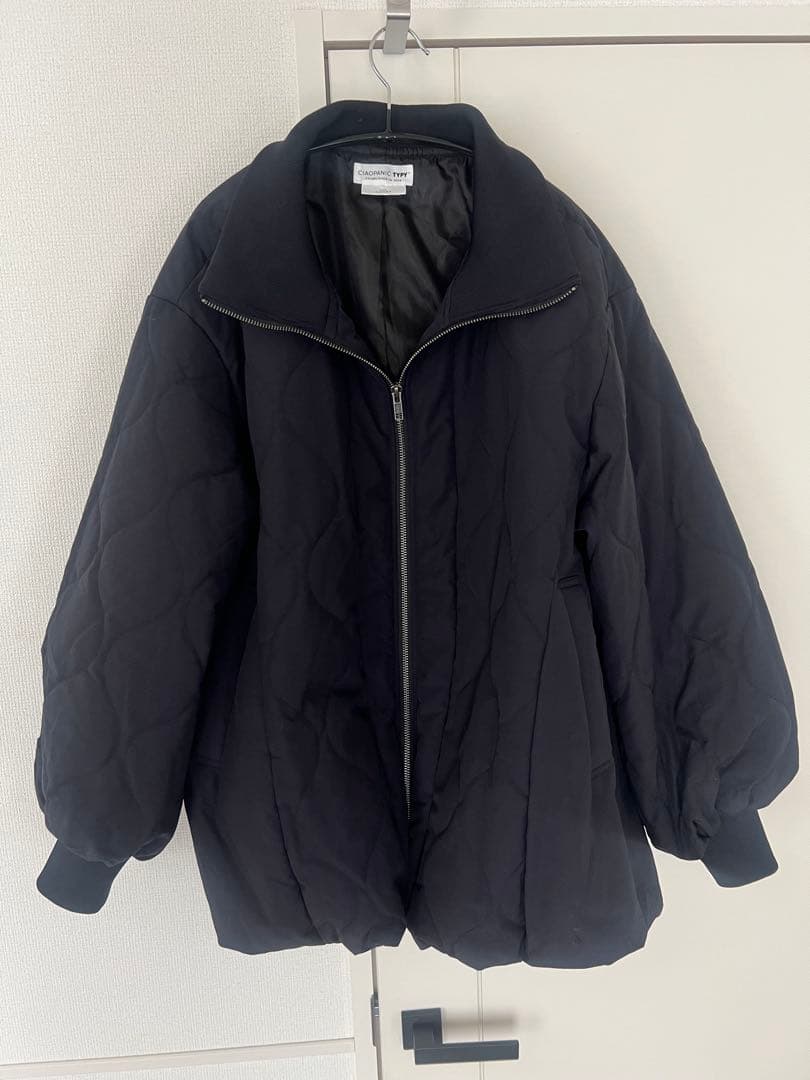 チャオパニックティピー　切り替えキルティングスタンドカラーバルーンブルゾン