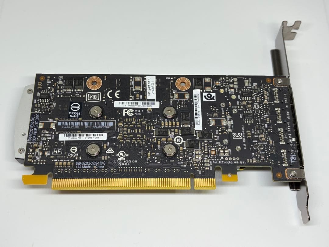 NVIDIA QUADRO P1000★フルハイトブラケット