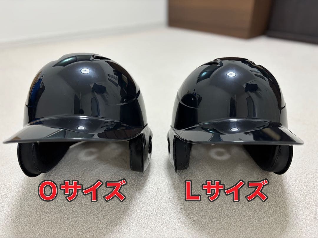 【ミズノ】　軟式用　両耳ヘルメット　2個セット(O・Lサイズ)