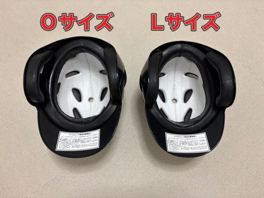 【ミズノ】　軟式用　両耳ヘルメット　2個セット(O・Lサイズ)