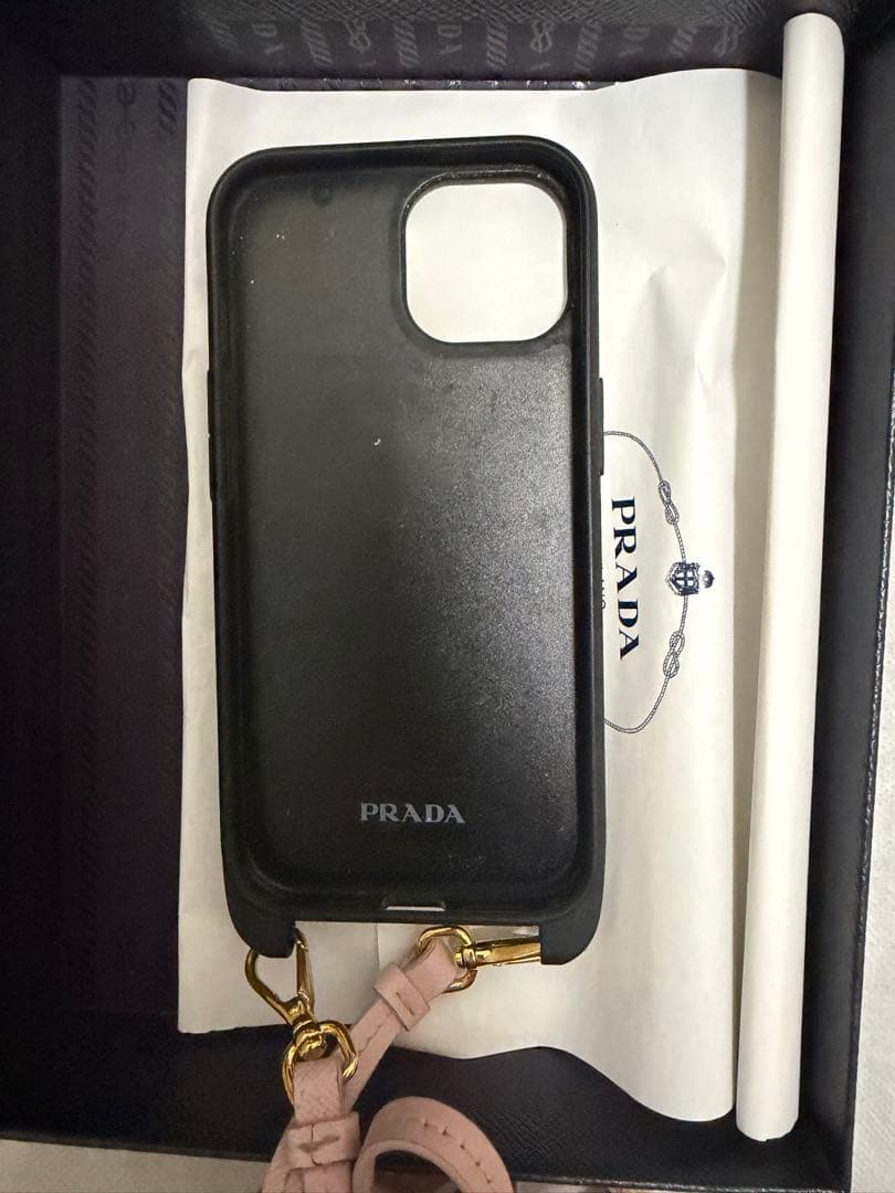 PRADA iPhone15ケース ピンク 正規品 箱付き