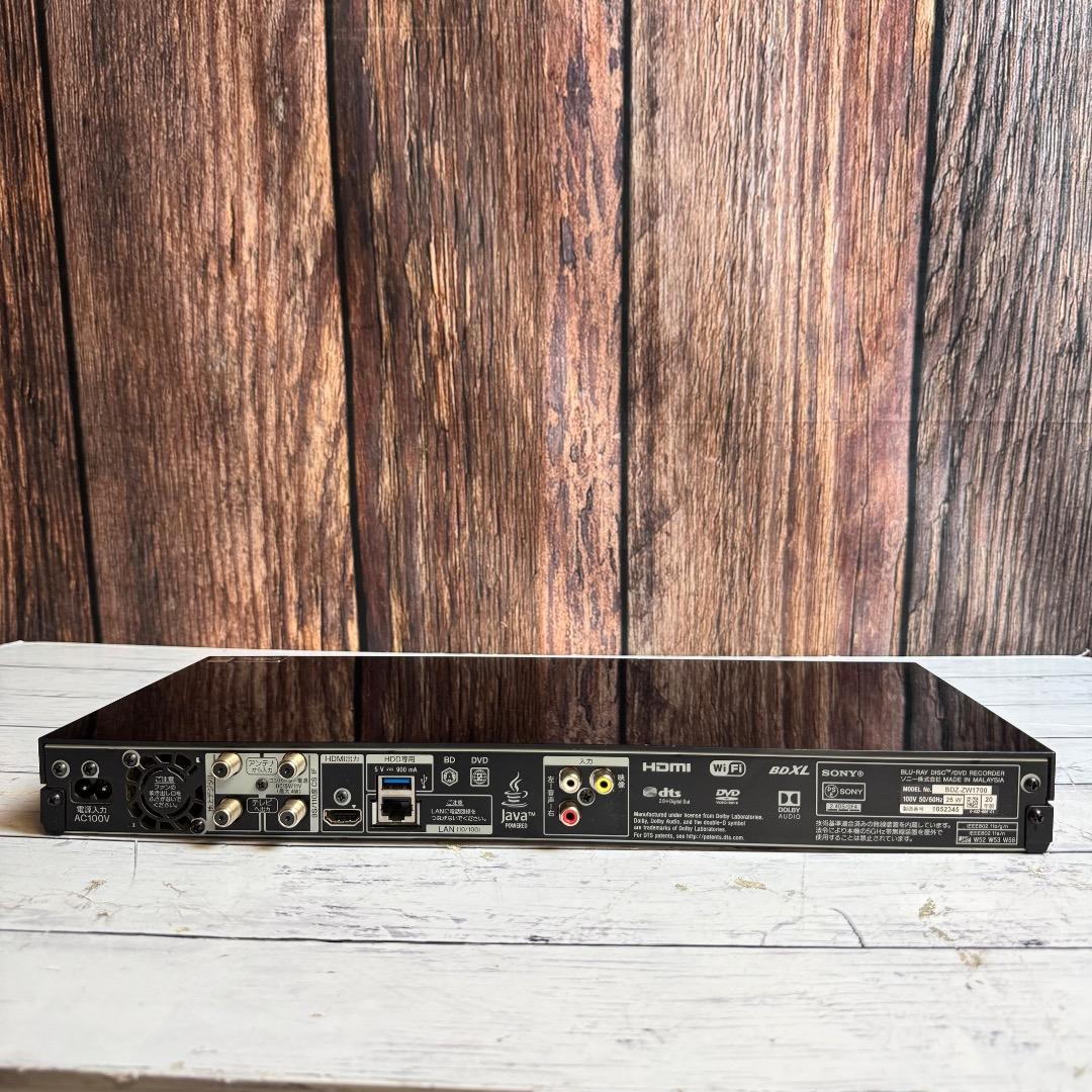 SONY ソニー BDZ-ZW1700 4K対応 ブルーレイレコーダー 20年製
