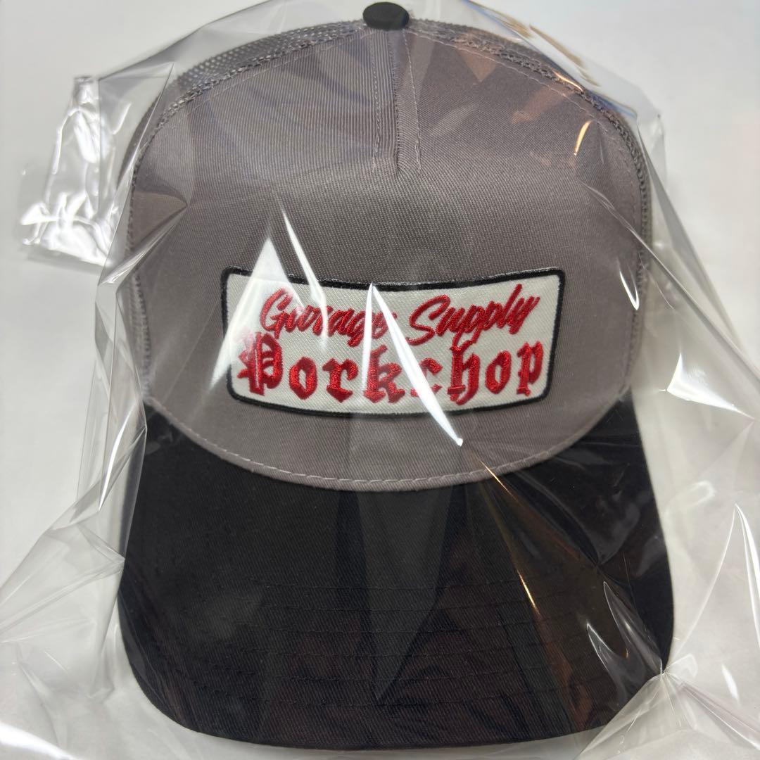 ポークチョップ　メッシュキャップ　GRAY チャレンジャー　ラッツ　マシス