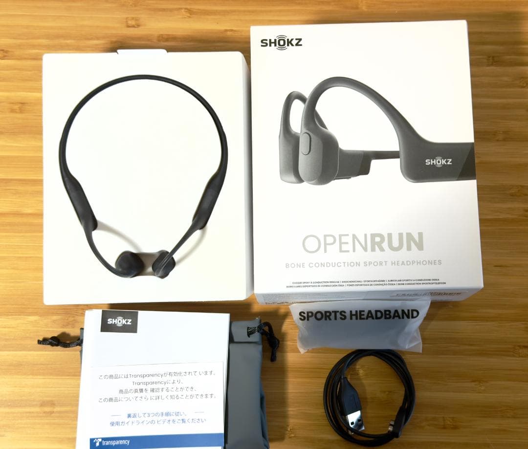 Shokz OpenRun 骨伝導イヤホン ワイヤレス