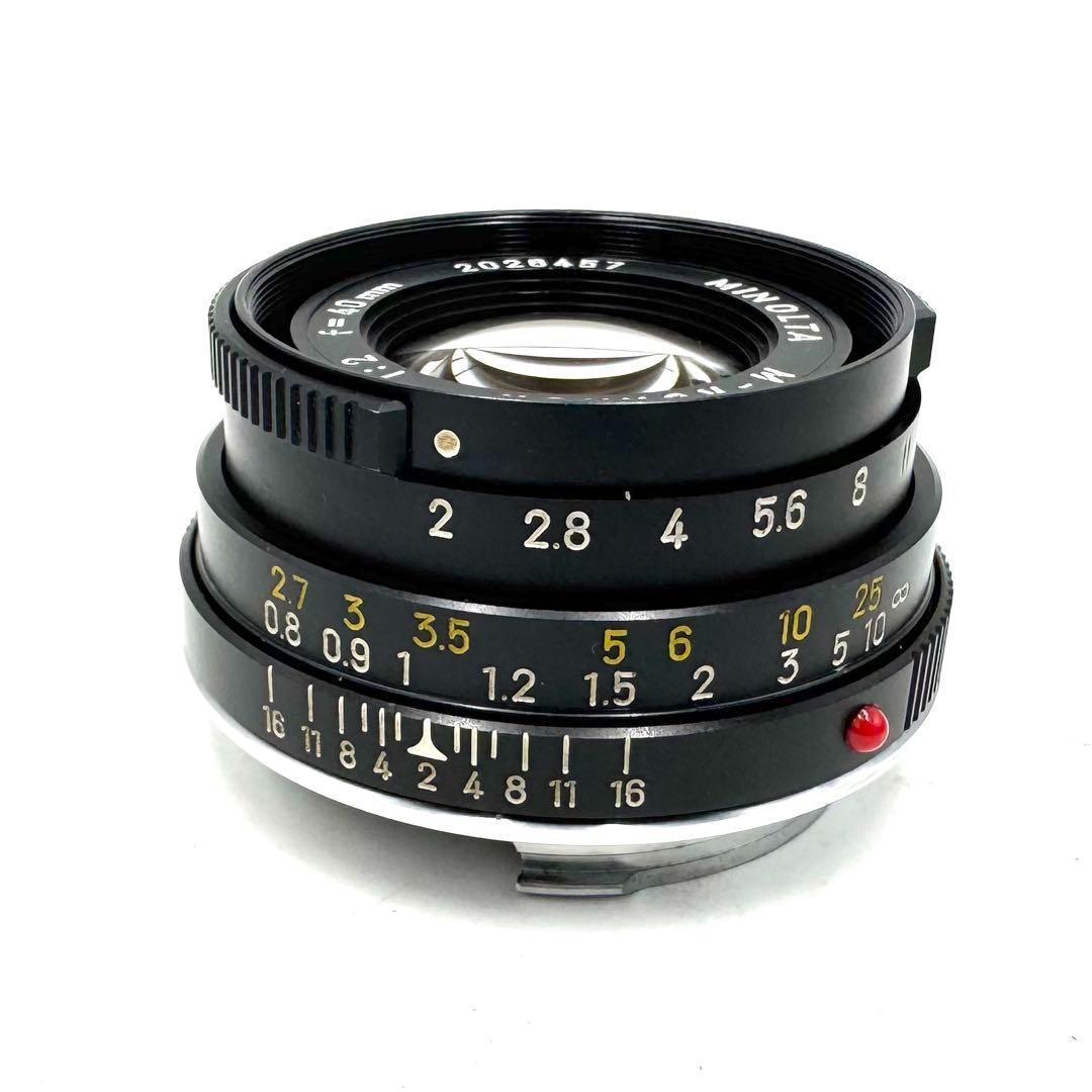MINOLTA ミノルタM-ROKKOR 40mm f2 ライカMマウントレンズ