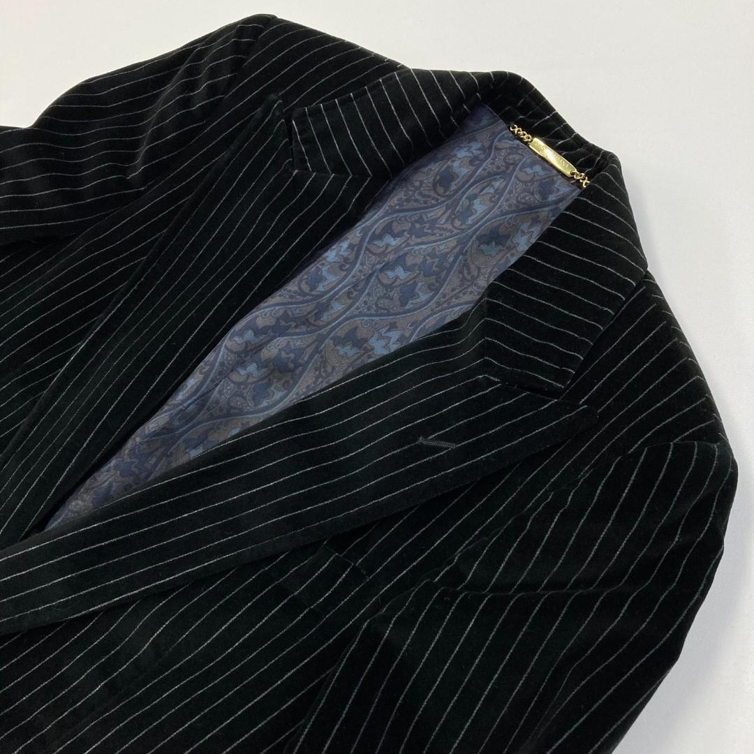 DOLCE＆GABBANA ドルチェ＆ガッバーナ ベルベットストライプジャケット