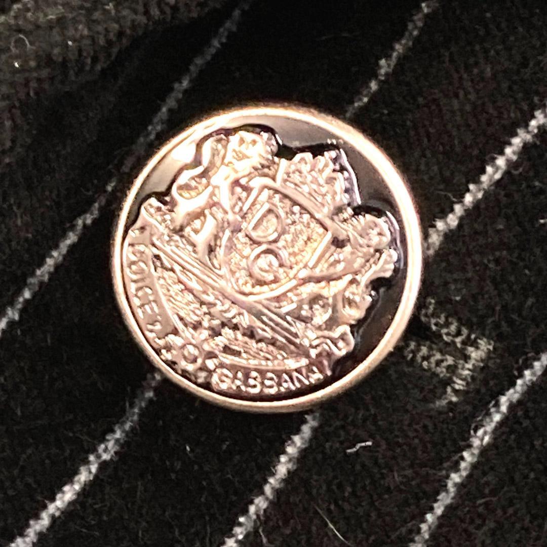 DOLCE＆GABBANA ドルチェ＆ガッバーナ ベルベットストライプジャケット