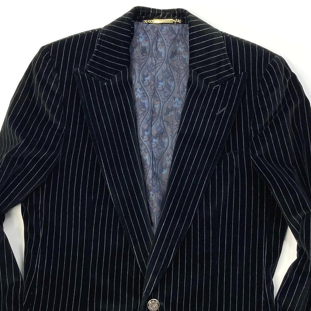DOLCE＆GABBANA ドルチェ＆ガッバーナ ベルベットストライプジャケット