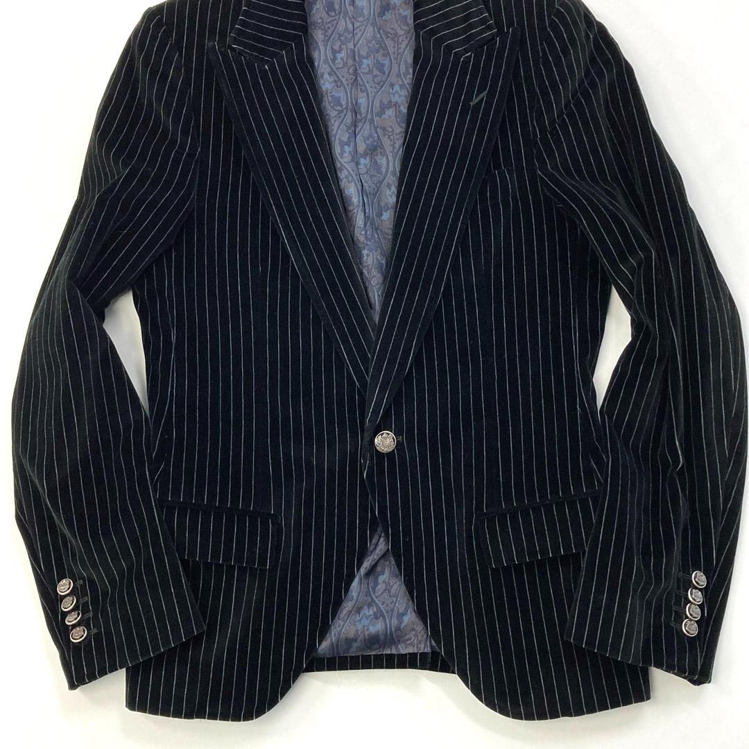 DOLCE＆GABBANA ドルチェ＆ガッバーナ ベルベットストライプジャケット