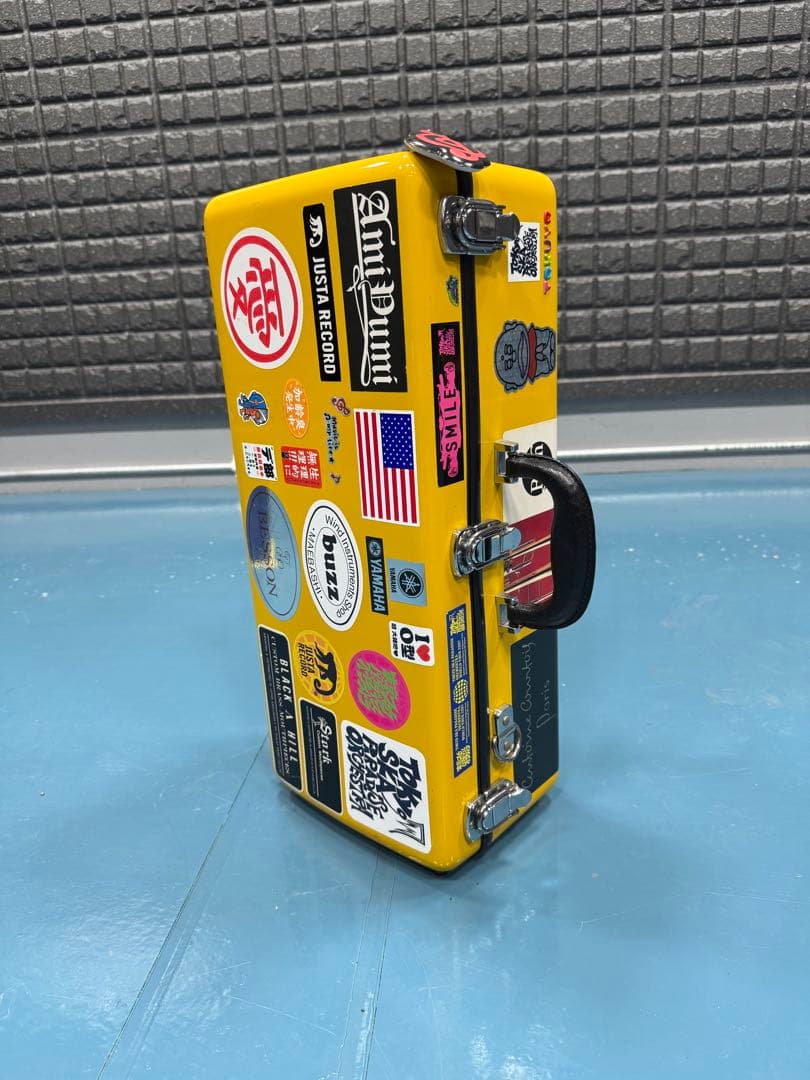 CCシャイニーケース(トランペットダブルケース)イエローステッカー付き