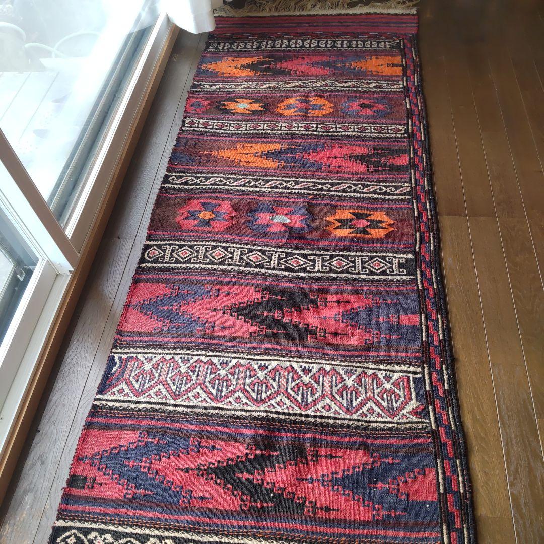 　アフガンキリム　バルーチ族　ランナー　廊下用