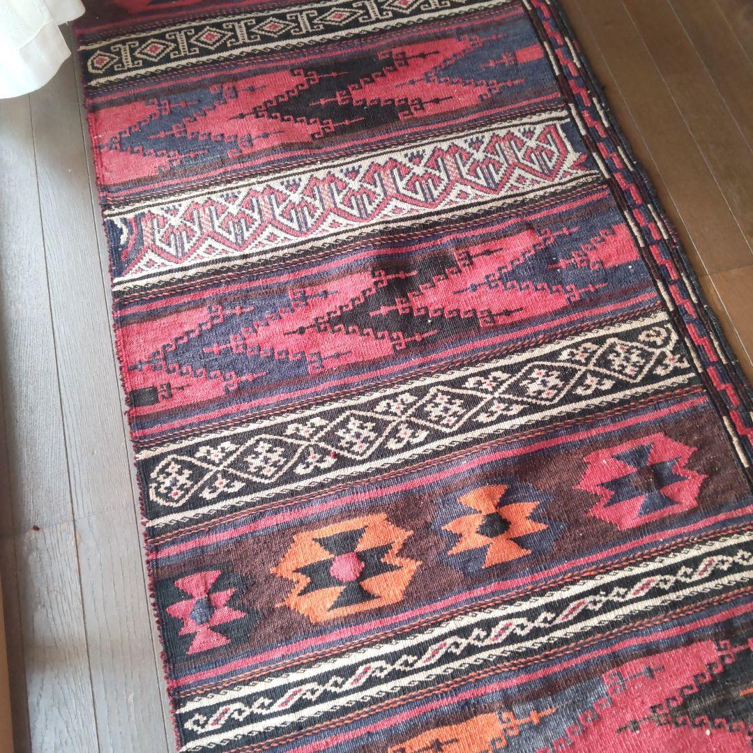 　アフガンキリム　バルーチ族　ランナー　廊下用