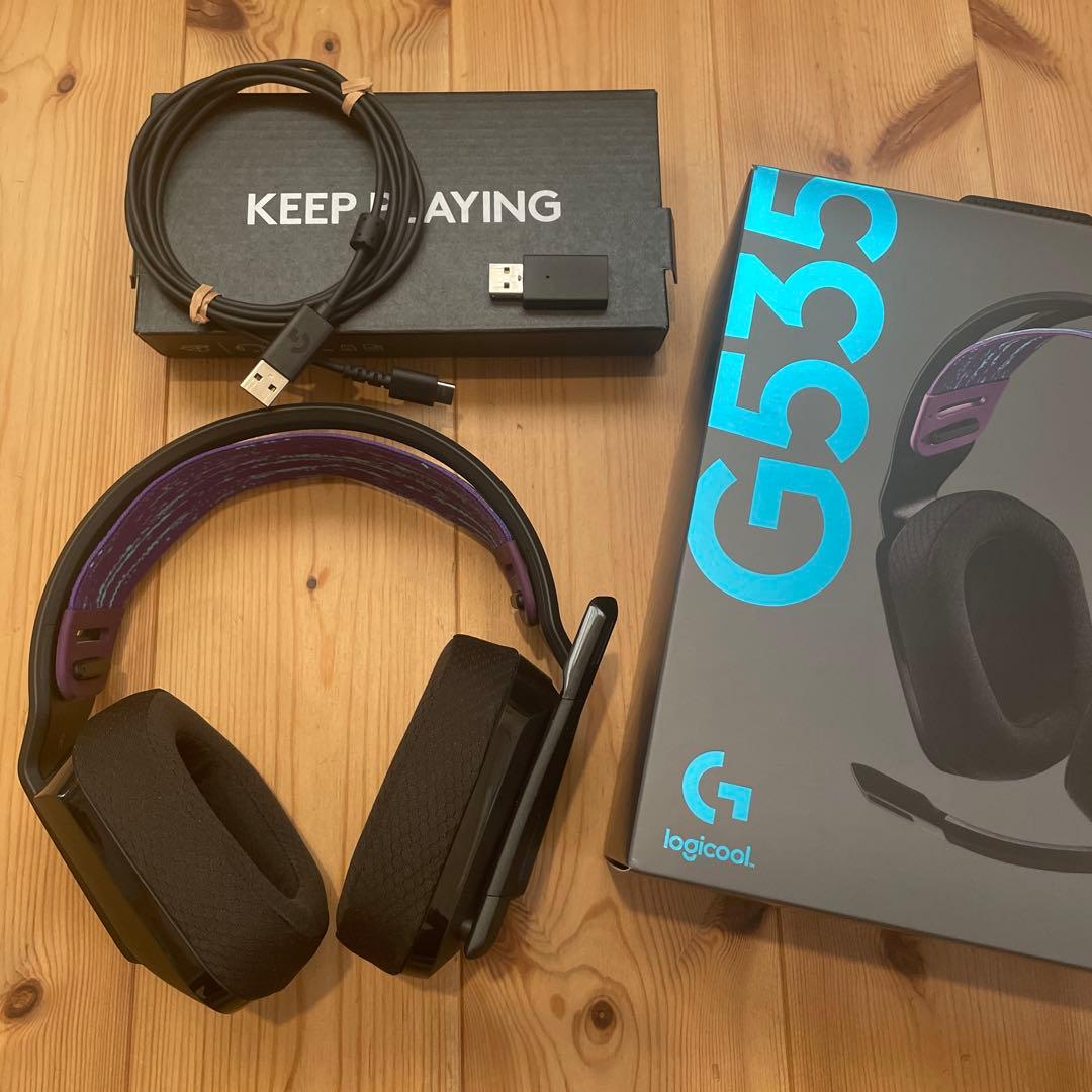 【美品】Logicool G535 ワイヤレスゲーミングヘッドセット