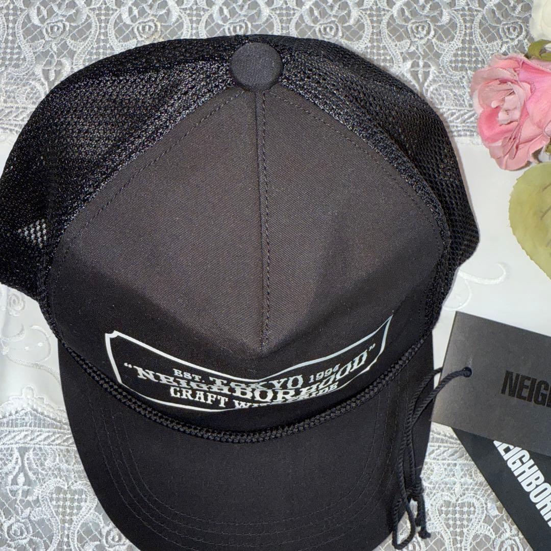 k*様 ☘️NEIGHBORHOOD ☘️メイバーフッドメッシュキャップ ブラッ