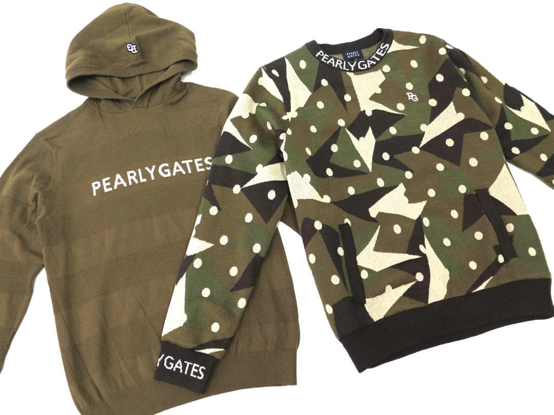 新品●パーリーゲイツ●インナーニット付き　カシミヤタッチ　ニットプルオーバー　M