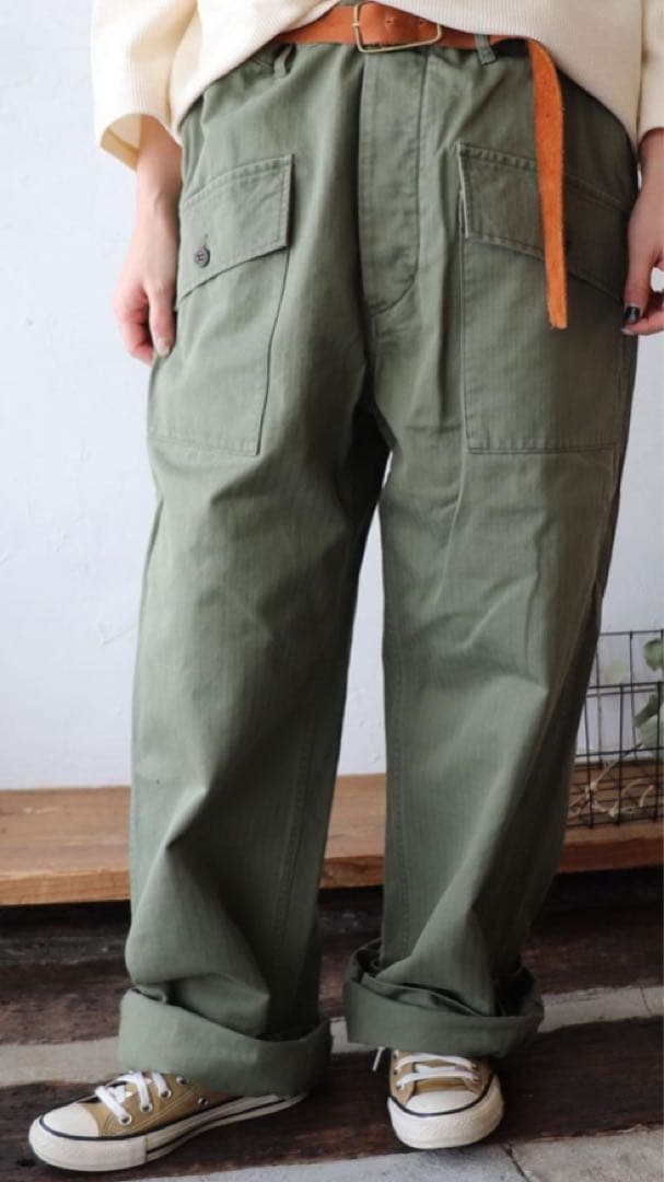 パンツ chimala HERRINGBONE US ARMY HBT TROUSERS