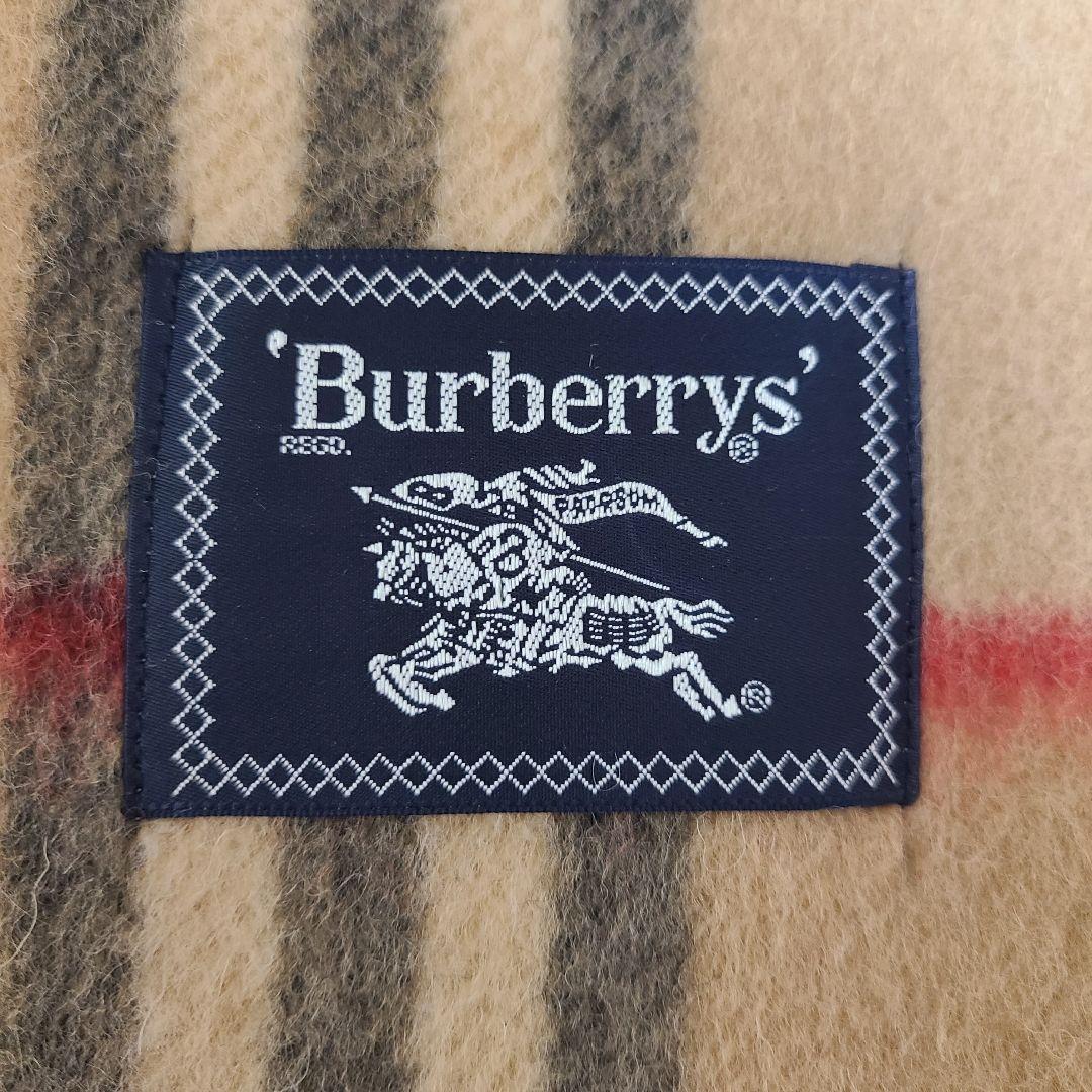 【新品未使用】Burberry バーバリー 毛布 オールラム 西川産業